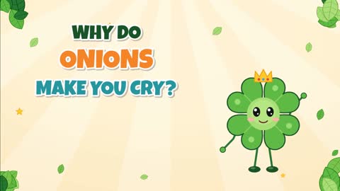 Why Do Onions Make You Cry? The Tiny Gas Trick!