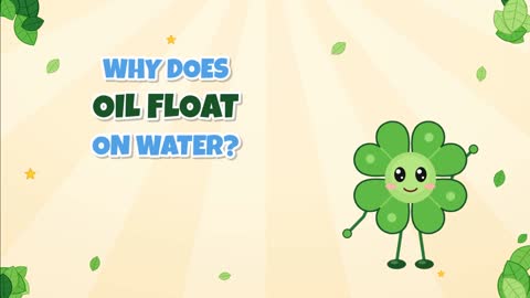 Why Does Oil Float on Water? Density in a Jar!