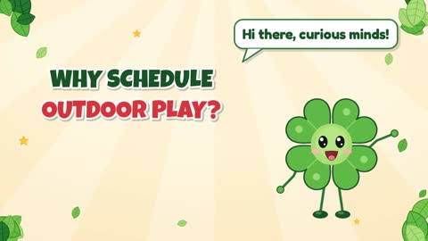 Why Schedule Outdoor Play?