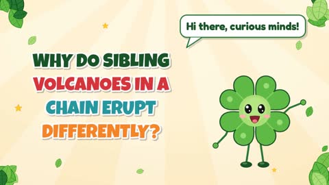 Why Do Sibling Volcanoes in a Chain Erupt Differently?