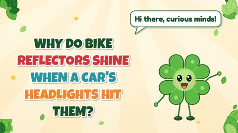 Why Do Bike Reflectors Shine When a Car's Headlights Hit Them?