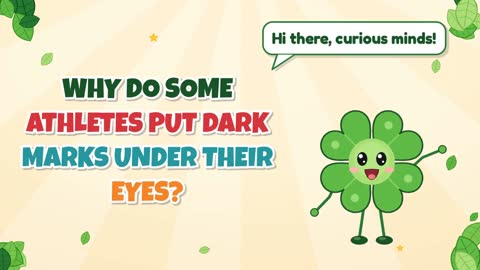 Why Do Some Athletes Put Dark Marks Under Their Eyes?