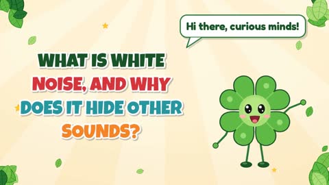 What Is White Noise, and Why Does It Hide Other Sounds?