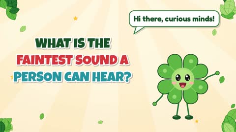 What Is the Faintest Sound a Person Can Hear?