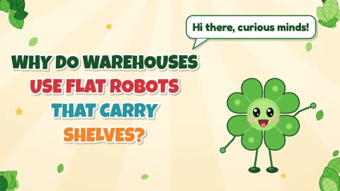 Why Do Warehouses Use Flat Robots That Carry Shelves?