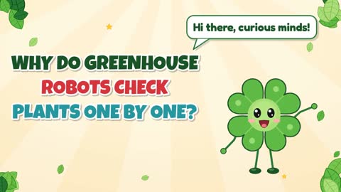 Why Do Greenhouse Robots Check Plants One by One?