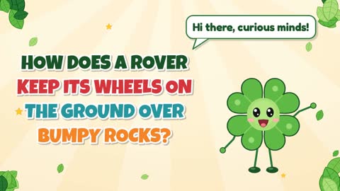 How Does a Rover Keep Its Wheels on the Ground Over Bumpy Rocks?