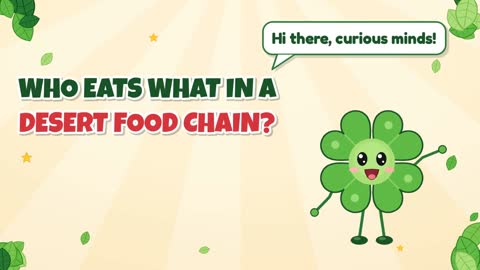 Who Eats What in a Desert Food Chain?