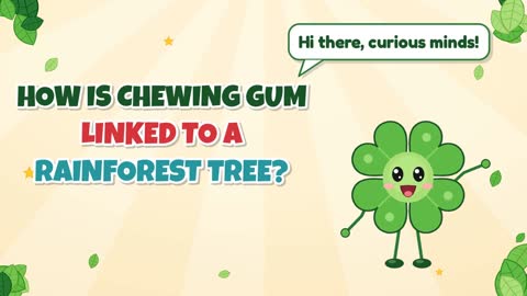 How Is Chewing Gum Linked to a Rainforest Tree?