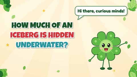 How Much of an Iceberg Is Hidden Underwater?