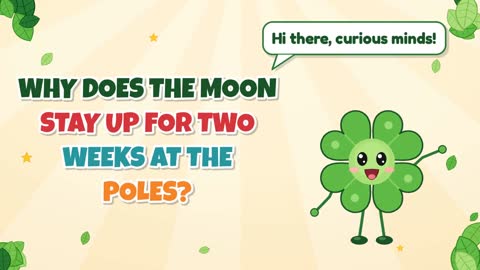 Why Does the Moon Stay Up for Two Weeks at the Poles?