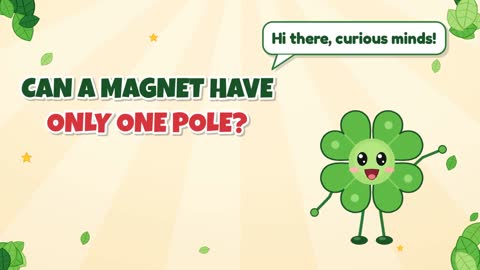 Can a Magnet Have Only One Pole?