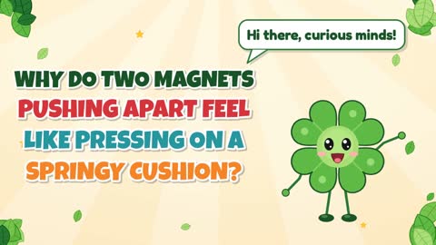 Why Do Two Magnets Pushing Apart Feel Like Pressing on a Springy Cushion?