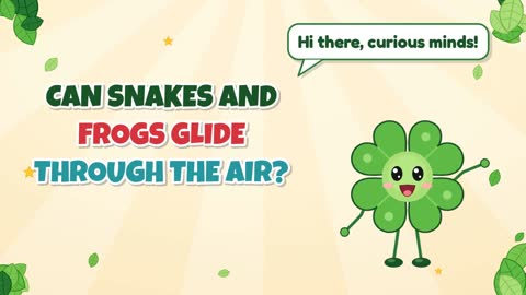 Can Snakes and Frogs Glide Through the Air?