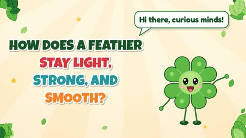 How Does a Feather Stay Light, Strong, and Smooth?