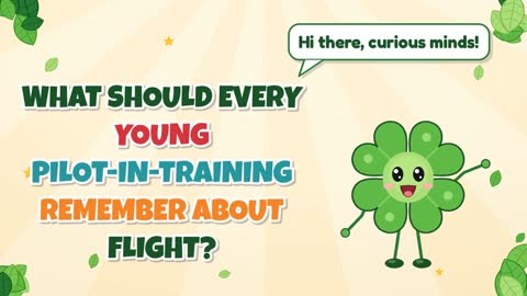 What Should Every Young Pilot-In-Training Remember About Flight?