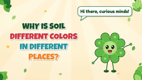Why is soil different colors in different places?