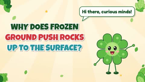 Why does frozen ground push rocks up to the surface?
