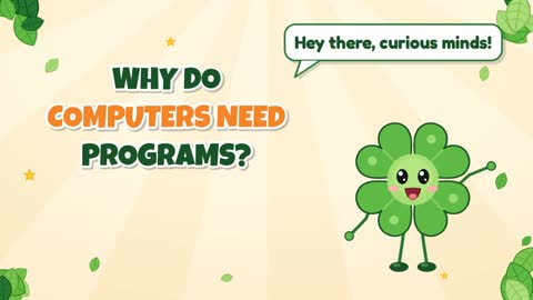 Why Do Computers Need Programs?
