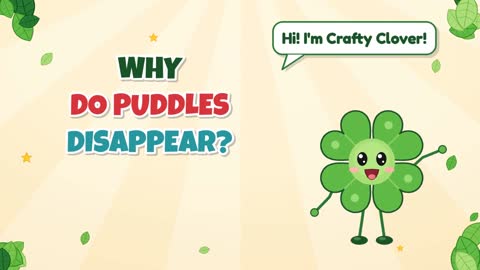 Why Do Puddles Disappear?