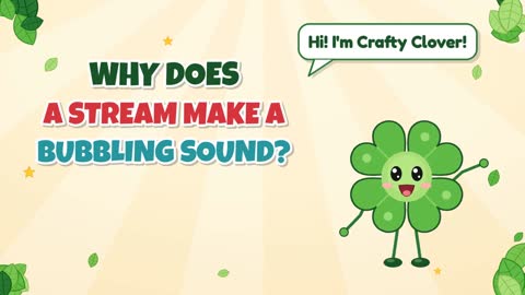 Why Does a Stream Make a Bubbling Sound?