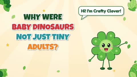 Not Mini Adults! Why Were Baby Dinosaurs Different?