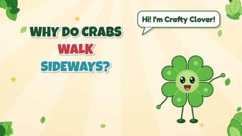 Why Do Crabs Walk Sideways?