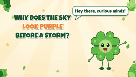 Why Does the Sky Look Purple Before a Storm?