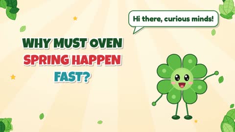 Why Must Oven Spring Happen Fast?