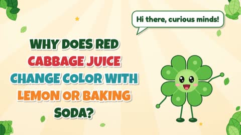 Why Does Red Cabbage Juice Change Color with Lemon or Baking Soda?